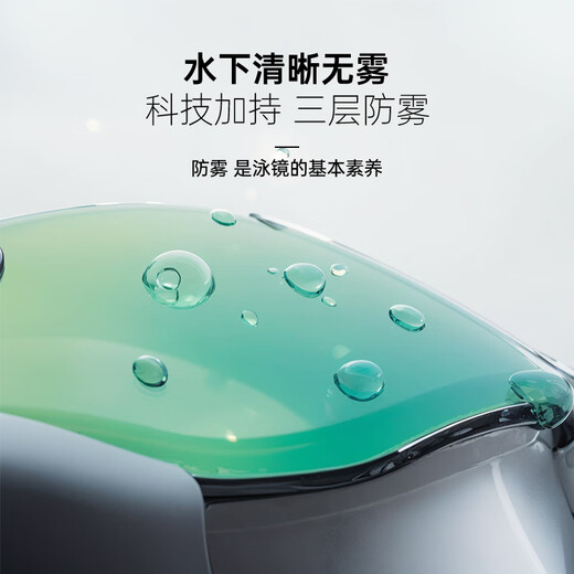 Hongxing Erke (ERKE) unisex adult large-frame high-definition waterproof and anti-fog flat swimming goggles, myopia 500 degrees