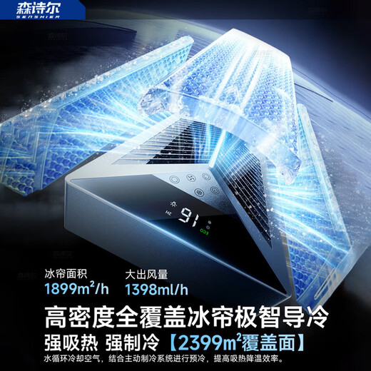 Senshier 2025 new style丨Whole house 16C air conditioner fan cooling fan refrigeration bladeless tower fan silent floor fan home living room vertical dormitory smart bedroom ice crystal refrigeration refrigeration 150丨Mechanical model German aviation motor丨3D surround wind feeling丨35db silent and undisturbed