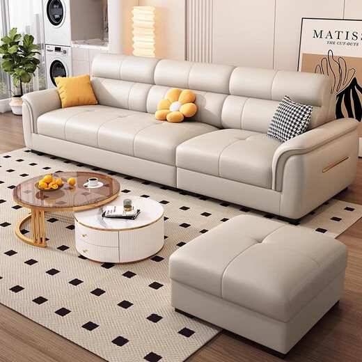 Mumian Nordic 2025 Neues Katzenkratz-Leder-Sofa kleines Wohnungszimmer Einfaches direktes Sofa-Kombination SF-638 2.1