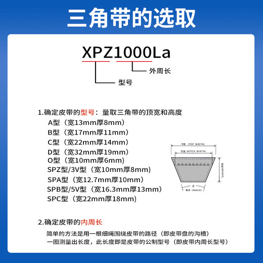 
SanLUX SanLUX Triangle Belt XPZ Synchronous Toothed Belt Agricultural Air Compressor Engine Rubber Drive Industrial Belt SanLUX XPZ1283La1270Ld