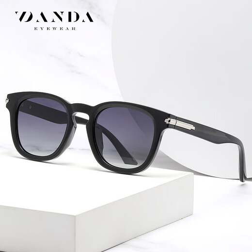 Ray.Ben (Ray.Ben) Nuevas gafas de sol polarizadas europeas y estadounidenses igual que hombres y mujeres, gafas de sol de moda, protector solar moderno, mismo estilo que el centro comercial, té profundo brillante C695-P242 49-23-143