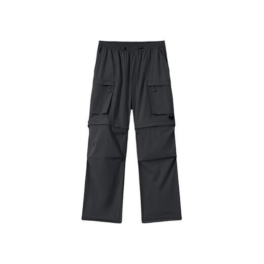 Pantalones de trabajo de tuoluzer pantalones desmontables para mujeres pantalones delgados de cinco puntos pantalones solar pantalones pantalones pantalones negros l