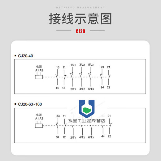 AC contactor CJ20-10/16/25/40/63/100/160/250/400/630A220V CJ20-630 380V