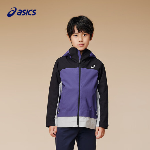 ASICS Children's Clothing 2025 Autumn Mid-sized and Large Children's Three-Proof Jacket Jacket Windproof and Breathable Color Block Jacket