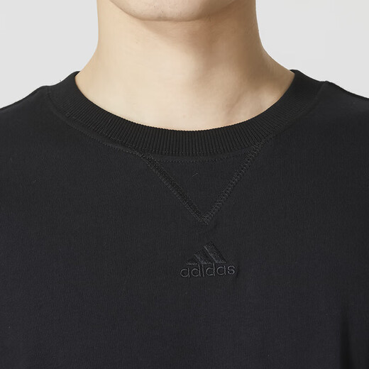 阿迪达斯 （adidas）男装 时尚潮流运动服跑步训练健身舒适透气休闲圆领短袖T恤衫 IC9793 XL 185