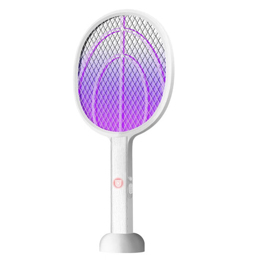 2025 New Electric Mosquito Swatter Rechargeable Household Mosquito Killer Lamp 2-in-1 Mosquito Repellent 2025 New Upgraded Version Enlarged Single Lamp Automatic Mosquito Killer Free Fast Charging Cable + Base