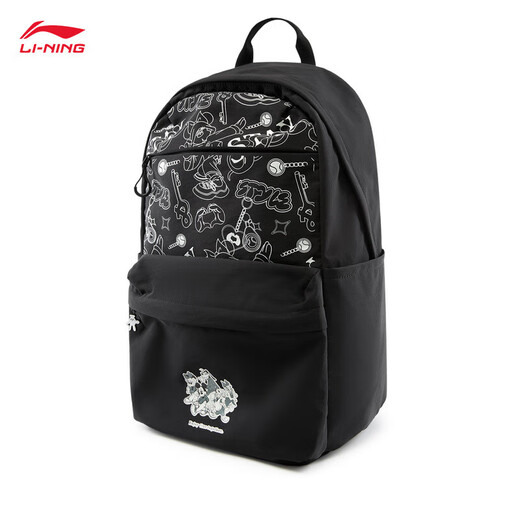 Li ning (li-ning) Disney Mickey Co-Branding 丨 Rucksack für Männer und Frauen gleiche Stil 25 neue Kapazität Trendy Sports-Rucksack für Schoolbag Black-1 F.