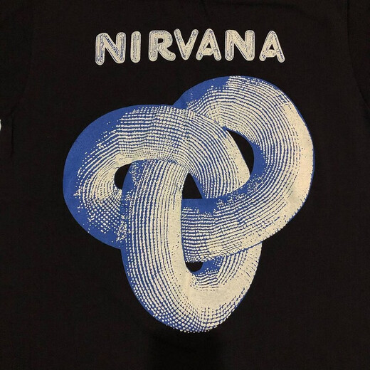 Nirvana Nirvana Angel Rock Band Vintage American Retro Men and Women Shoreteeded Street Trend Foot Han-21-679-Black S (обычная модель)