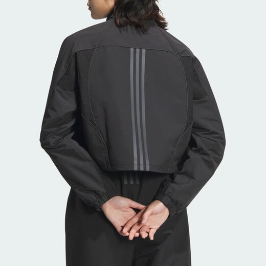 Adidas veste pour femmes de la forme de fitness Fitness Traine de sports de sport Collier Collier de veste décontractée au vent JJ1078 JJ1078 XS