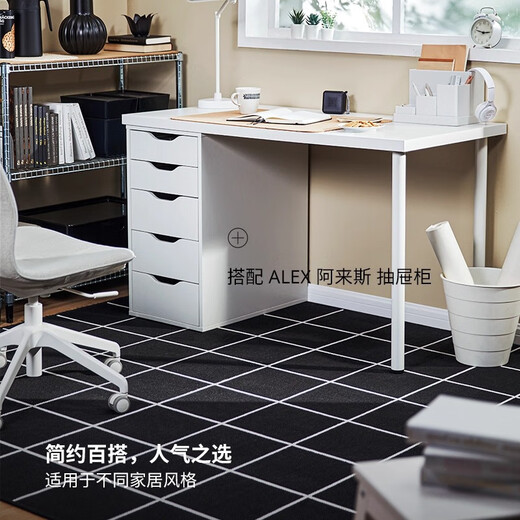 IKEA (IKEA) LAGKAPTEN Lager Cape desk desk with drawer home student bedroom small desk 1 drawer chest white 120x60x73cm