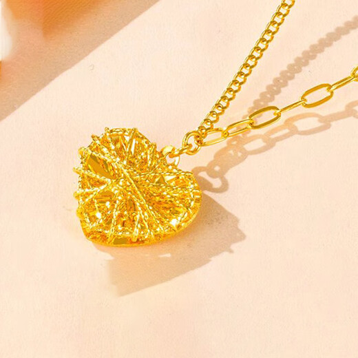 Chili Love Gold Necklace for Women 2025 New Love Exploding Gold Silver Pendant Birthday Gift for Girlfriend Love Pendant Gold Silver (Gold About 0.2 Grams