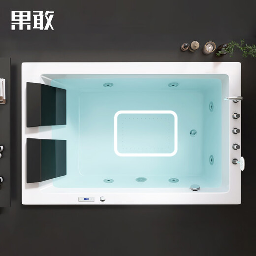 Kokang B & B Villa Internet Promi eingebettete Badewanne Zwei Paare Dusche integriert 1,85 m 719 Badewanne eingebetteter Lufttank + Abfluss + Überlauf 1,9m
