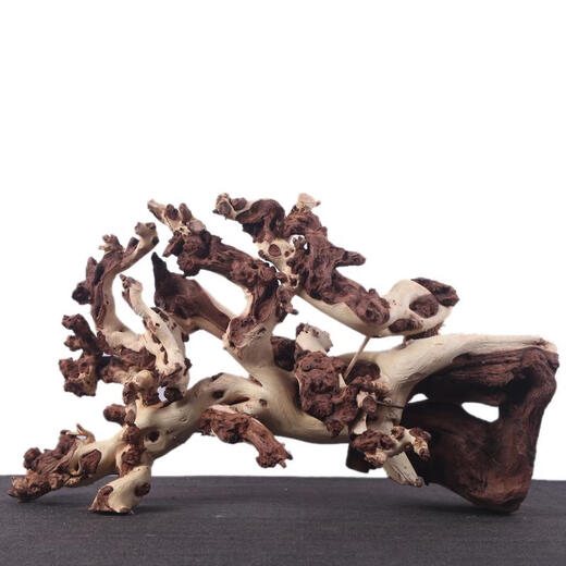 Fish tank landscaping decoration sunken wood natural dead wood tree root ornament turtle avoids purple teak stump grass tank South American tank dark brown 1048