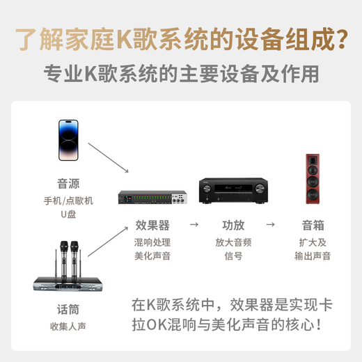 Melody DSP6300Pro digital effector, professional pre-amplifier audio processor, karaoke reverberator microphone, anti-howling vocal modification and beautification, professional sound system DSP6300 Pro luxury upgraded version with cable