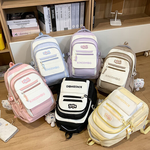 Nuevo valor de alto valor, gran capacidad, INS, Reducir la carga, el color de la moda, la bolsa de la escuela versátil, el cumpleaños de la escuela secundaria y la secundaria.