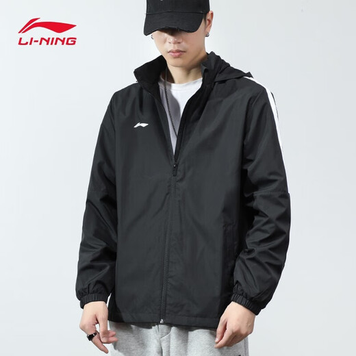 Li Ning Jacket Men's Spring and Autumn Windbreaker Jacket Women's Outdoor Water-Repellent Charge Sportswear Comfortable Windproof Breathable Top