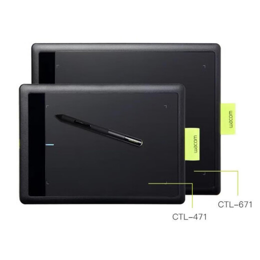 WacomBamboo数位板ctl471/671/672手绘板压感笔数位板绘图仪手写 CTL-471标配全套(二手9新+) 小 0x0cm