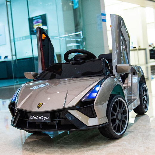 Timini Children's Elektroauto Allrad-Fernbedienung Imitation Lamborghini Auto kann auf Baby-Spielzeugauto-Auto und Frauen Spielzeugwagen Batteriewagen Rosa + Einzelantrieb 6 V + Fernbedienung + Hartplatz (Bild zwei Modelle) Stütze Fernbedienung + App + Selbstfahrten + Vorder- und Heckschwing