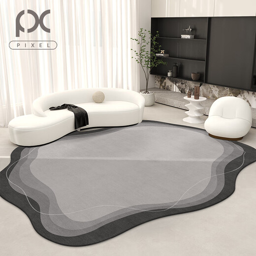 Sala de estar de alfombra de píxeles Mantera de mesa de café de forma especial Luz de lujo de lujo Maneta de noche de dormitorio irregular sin cuidado