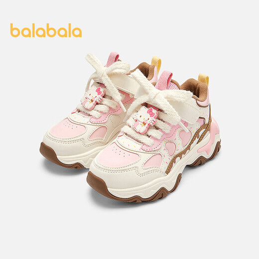Balabala children's shoes children's sports shoes girls 2025 autumn and winter dad shoes Kuromi IP jogging shoes 208425140001
