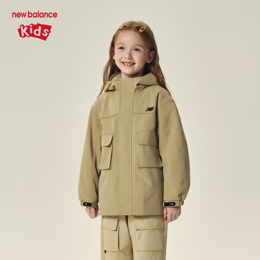 NEW BALANCE children's clothing for men and women 25 years new workwear trendy jacket ND7AF3Z083 Khaki 140