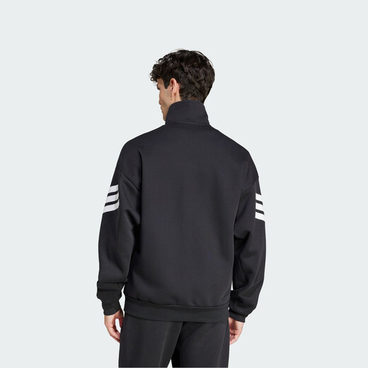 adidas易用系休闲夹克外套男装新款阿迪达斯官方轻运动 黑色     XL