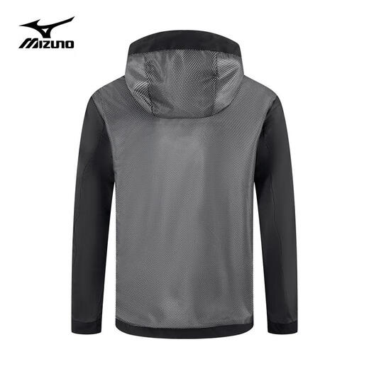 Mizuno Outdoor Jacket Men's Hooded Jacket Top Windproof Three-in-One Jacket Detachable Mountaineering Jacket Black 2XL