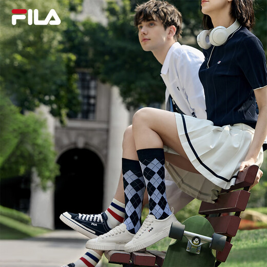 FILA LOOP fault shoes men's canvas shoes new casual shoes sports sneakers black-BK 41