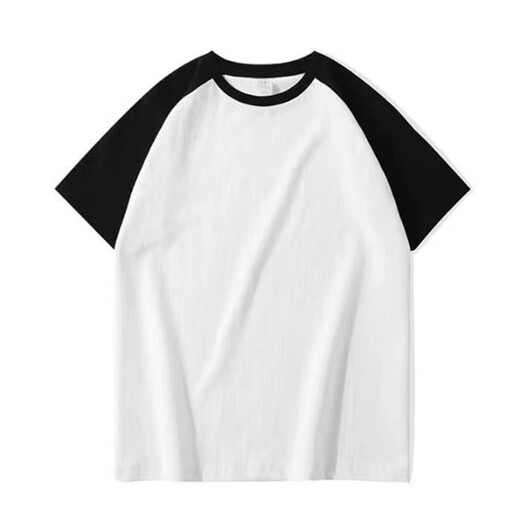 Camiseta de manga corta xcfreht para mujeres mangas de raglán empalmando verano 2025 Nuevo estudiante versátil con grasa suelta mm top A-9928 m