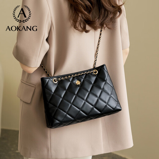 Aokang women's bag 2025 new trendy large capacity diamond armpit bag light luxury crossbody shoulder bag birthday gift for girlfriend wife