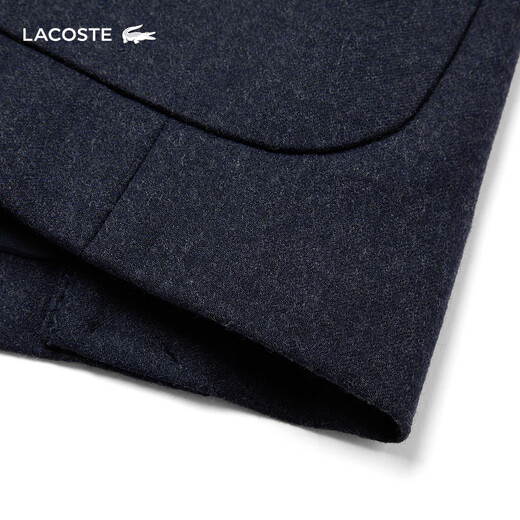 LACOSTE French Crocodile Men's 25 Autumn New Felt Wool Suit Jacket|VH9223 725/Dark Mist Blue 48 S/M