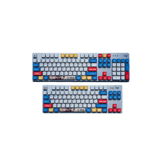 Logitech [thème Gundam] Logitech K845 Wired Mechanical Keyboard K835 Game d'ordinateur E-Sports Office PBT KEYCAP K835 + GUNDAM KEYCAP 84 CLÉS AXIS RED- [Game Player]