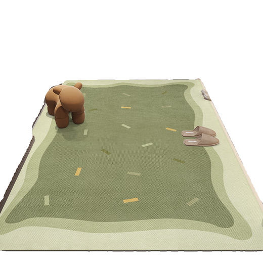 Weici Door Floor Matte Home Anti-Rutsch innerner Grüne Eingangstürmattenmatte Dünne Style Clipping 2024 NEU TPRXX3878 200xx300 cm