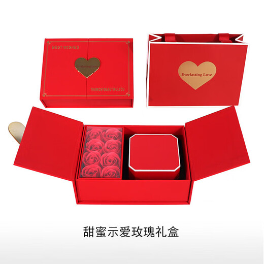 Princess and Prince Couple Ring 999 Pure Silver Ring Birthday Chinese Valentine's Day Gift for Girlfriend and Boyfriend Princess and Knight 999 Pure Silver-Men's Ring Original Gift Box