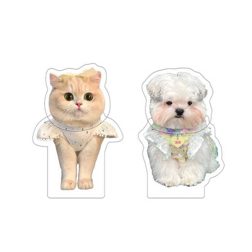 语森忆宠物摇头摆件定制车载摇一摇猫咪柴犬狗照片定制摇摇乐亚克力立牌 691款头像定制 太阳能电池双用