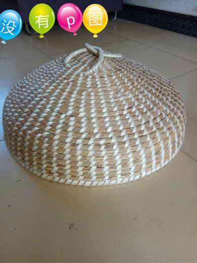 
Farmhouse large pot lid handmade reed weaving straw steamer lid large iron pot steam large diameter woven lid pot pot lid size 7374cm