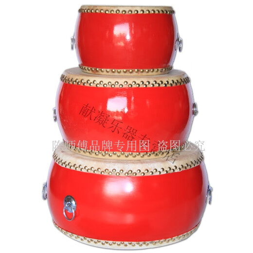 Tambores del maestro Chen, tambores de piel de vaca, adultos, actuaciones, tambores potentes, tambores planos, tambores rojos, tambores de piel de vaca, tambores rojos, tambores de 10 pulgadas, tambores, bufandas cuadradas y correas