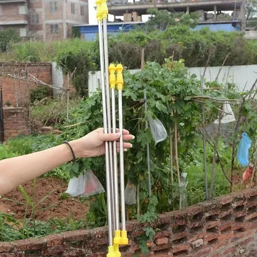 Electric sprayer universal telescopic rod agricultural electric sprayer spray rod accessories thickened stainless steel telescopic spray rod 110CM stainless steel telescopic rod universal type for large and small heads comes with adapter + waterproof rubber ring