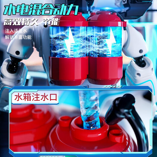 Yimi children's intelligent programming remote control robot toys boy gesture sensing early childhood education voice conversation birthday gift Panda warrior robot gift box spray/remote control