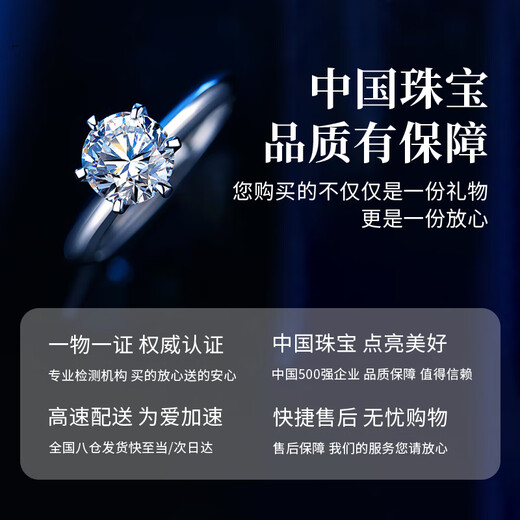 Chinese jewelry sterling silver 1 carat moissanite diamond ring female couple order wedding ring female commemorative birthday gift for girlfriend