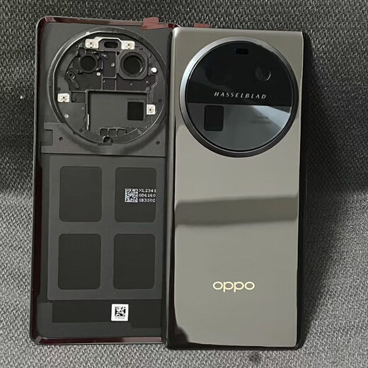 Suitable for oppofindx6pro original disassembly back cover findx6 original disassembly glass battery cover back case Findx6pro (yunmo black original back cover with lens