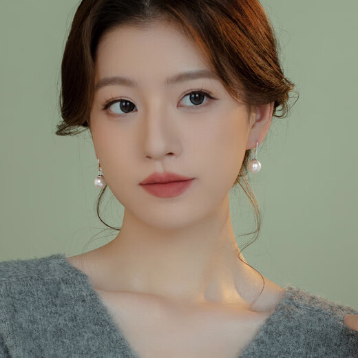 GAUSS CARLER old phoenix natural temperament long pearl earrings for women light luxury face slimming earrings 2025 new explosive long silver pearl earrings of the same style