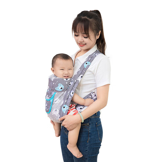 
Newborn baby straps and baby front-held baby simple back-style waist stool back straps and baby straps for four seasons beige rabbit net style