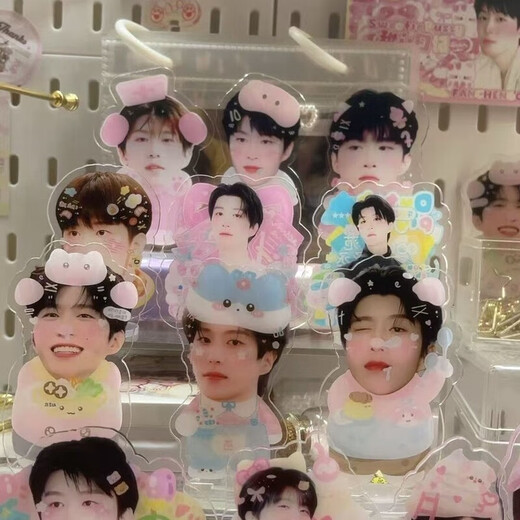 Mu yunyao fan chengcheng cartoon süße Form Desktop-Ornamente Anhänger Einzigartige Doppelschicht-Design-Fans MUSS HAVE 9