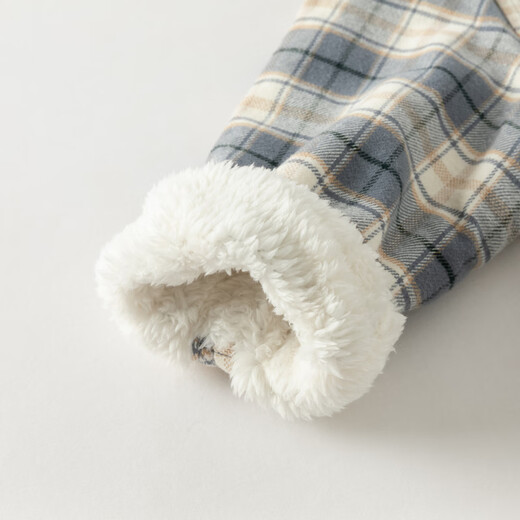 David Bella children's shirt boys autumn and winter plaid shirt medium and large children's fleece jacket top