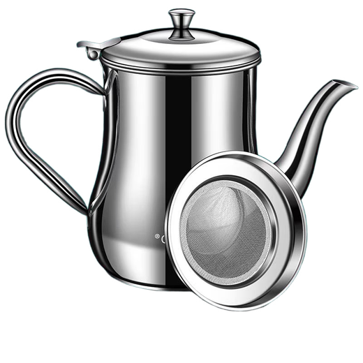 Stainless steel oil pot, kitchen leak-proof oil pot, household with filter, large capacity oil filter oil storage pot, oil bottle, capacity is not false, 1300ML