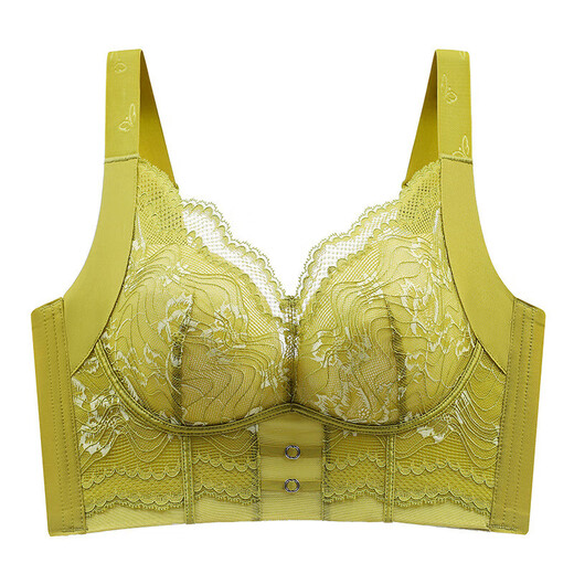 Beauty salon maintenance type adjustment plus size underwear for fat mm women with big breasts making them appear smaller, full cup sexy lace bra, big red 105E thin independent cup, big brand quality