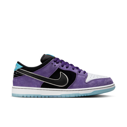 Nike (Nike) Nike zapatillas de skate de la parte superior de los hombres y mujeres para el verano NUEVO SOLO DE CABER SULE Nike SB Dunk Low HJ0513 500 Garaje Púrpura/Negro/Blanco/Pulse Lago Azul/Purple Purple 43 43