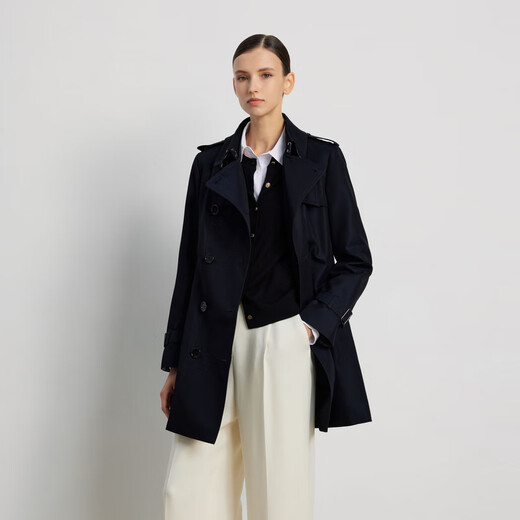 Scofield cotton-containing women's British style windbreaker coat three-dimensional design new product SFJTF49040 beige M 165