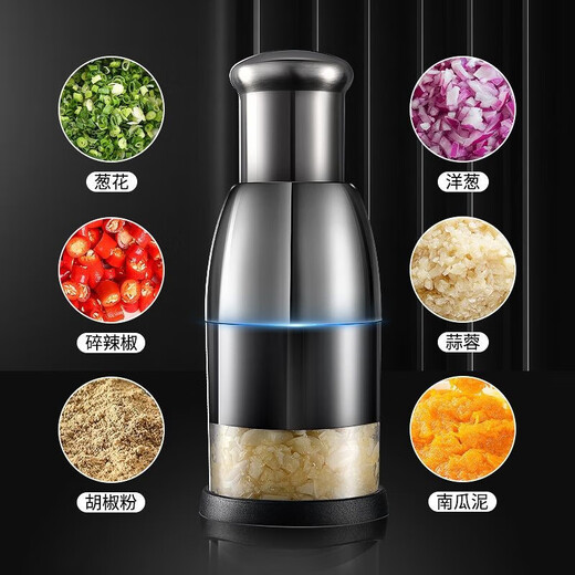 Initial conception of garlic masher, clapping knife, stainless steel garlic masher, household manual garlic pressing and cutting garlic artifact, garlic smasher, upgraded 304 stainless steel garlic masher